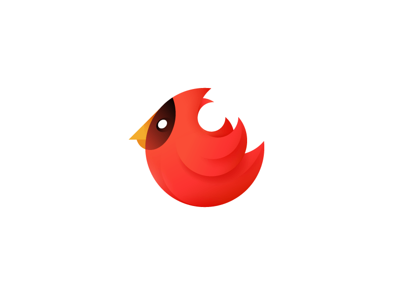 Red Cardinal Bird Logo - Cardinal mark (2) by Ivan Bobrov | logo design | Dribbble | Dribbble