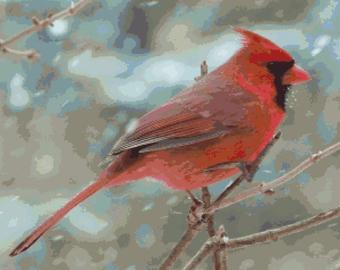 Red Cardinal Bird Logo - Red cardinal | Etsy