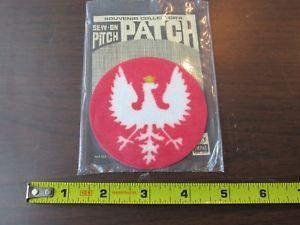 Silver and Red Shield Logo - POLAND EAGLE POLISH RED SHIELD POLSKA CREST SILVER EMBROIDERED SEW ...