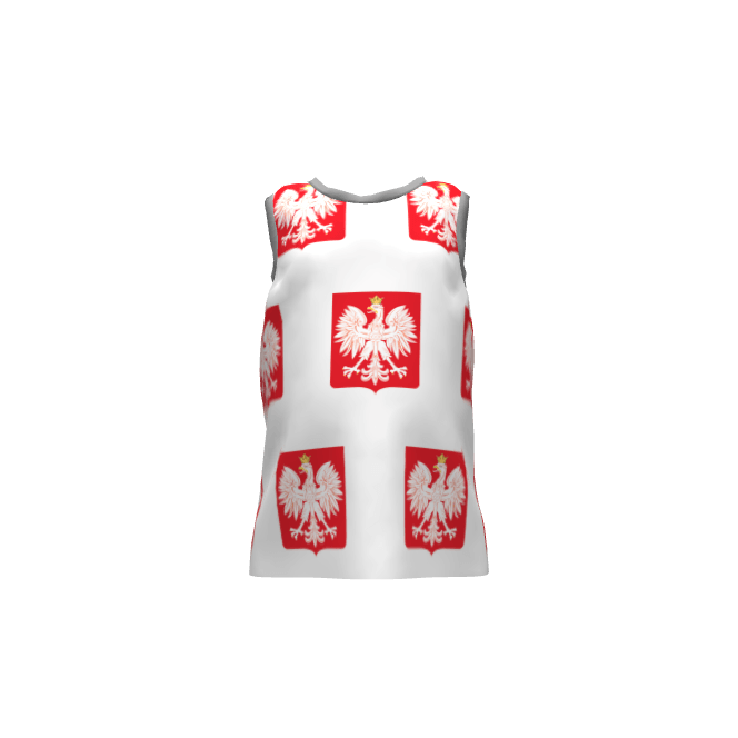 Eagle Red Shield Logo - Tank Top | Polish Red Shield Emblem With Eagle | Sprout Patterns