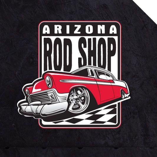 Hot Rod Shop Logo - Logo Design - SIN Customs - Hot Rod Car Art