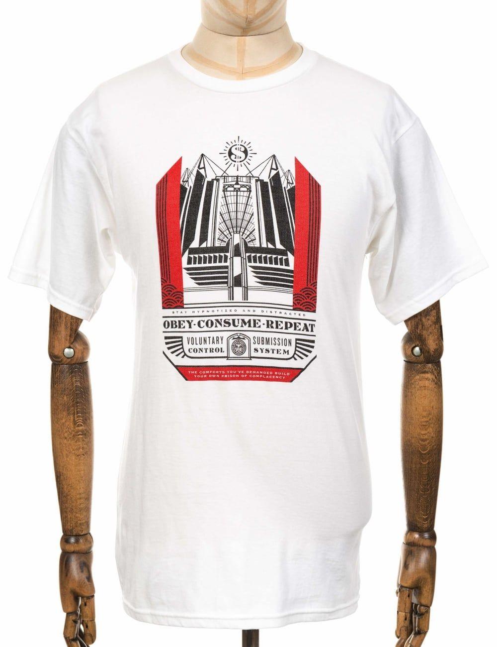 OBEY Clothing Logo - Obey Clothing Church Of Consumption Tee - White - Clothing from Fat ...