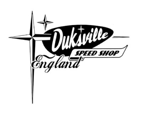Hot Rod Shop Logo - Duksville: Hot Rod Parts, Custom & Hop-up Equipment, UK