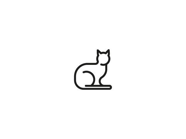 Small Cat Logo - Micio Logo. Brand Identity x Micio, Cat Food. Logo