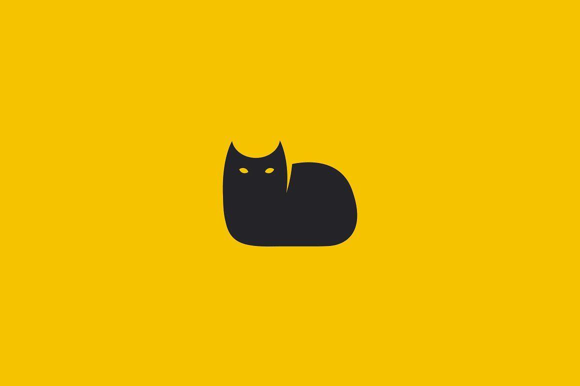 Small Cat Logo - Black Cat Logo Logo Templates Creative Market