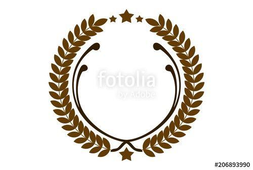 Circle Logo - leaves circle logo icon vector