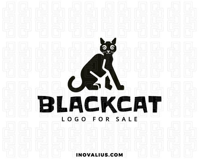 Small Cat Logo - Black Cat Logo For Sale | Inovalius