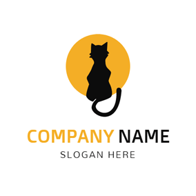 Black Cat Logo - Free Cat Logo Designs | DesignEvo Logo Maker