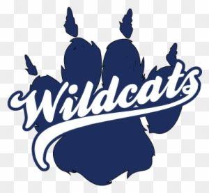 Blue Wildcat Paw Logo - Wildcat Paw Print Clip Art, Transparent PNG Clipart Image Free