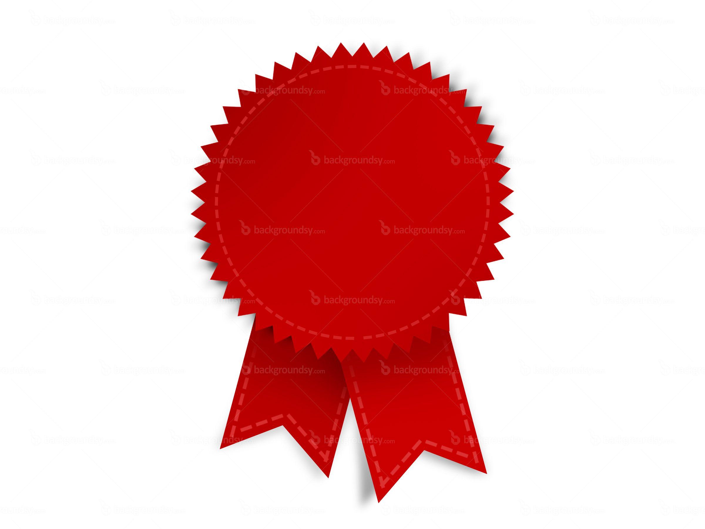 Red Award Logo - Red award ribbon (PSD) | Backgroundsy.com
