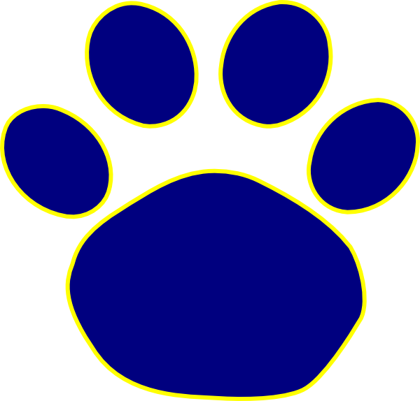 Blue Wildcat Paw Logo - Free Wildcat Paw Print, Download Free Clip Art, Free Clip Art on ...