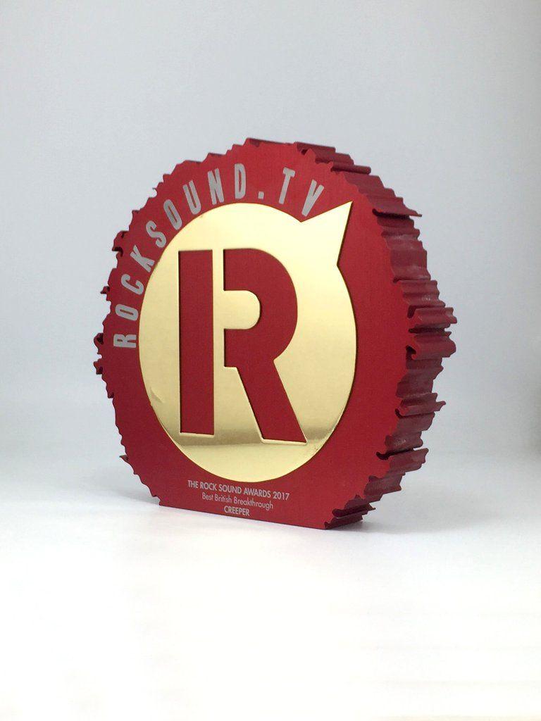Red Award Logo - Rocksound Gold and Red Aluminium Awards | Creative Awards