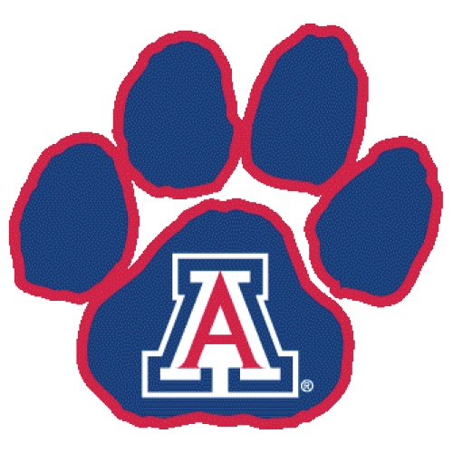 Univeristy of Arizona Logo - logo_-University-of-Arizona-Wildcats-Blue-A-Paw-Print - Fanapeel