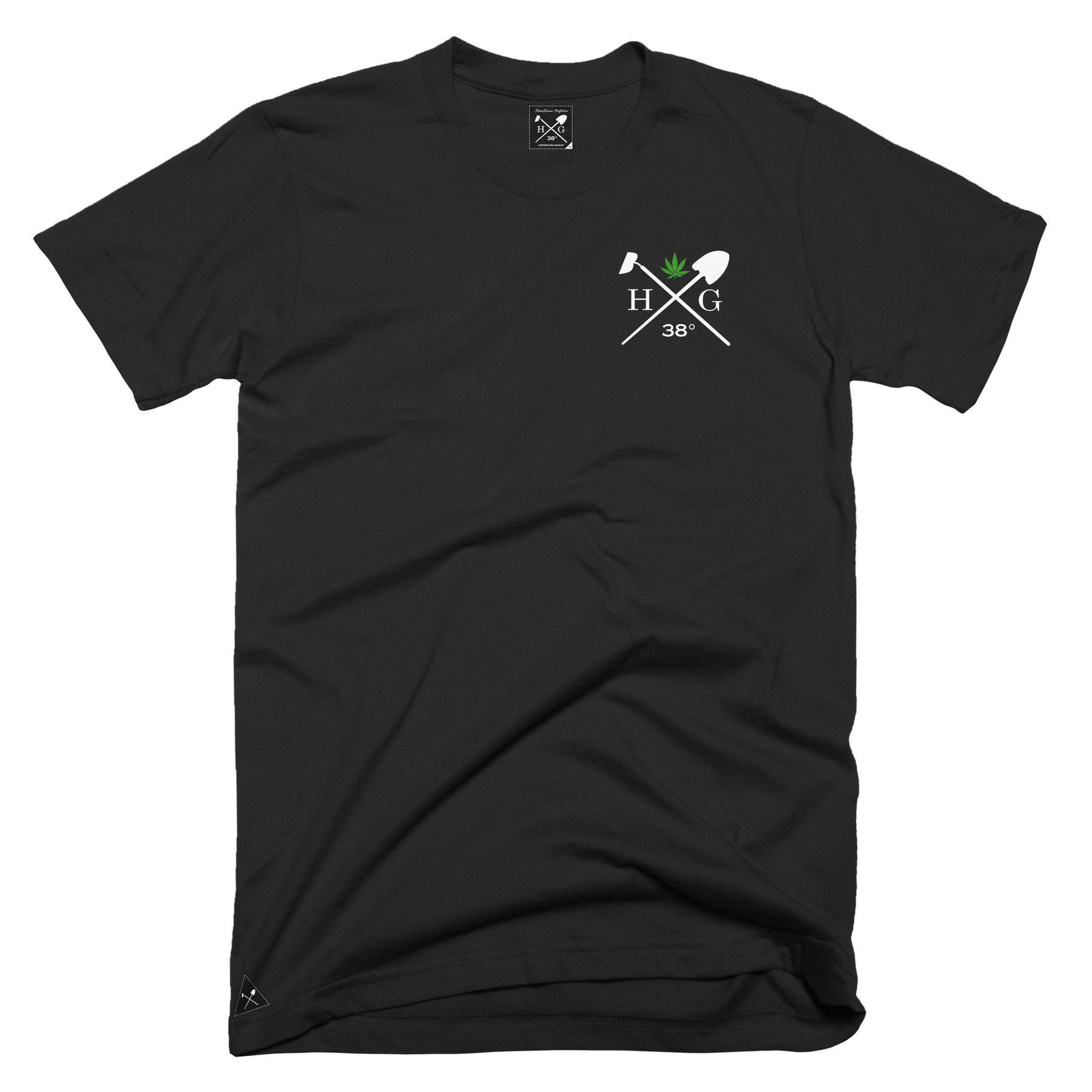 HG Leaf Logo - HG tools leaf logo t-shirt - Black | Products by HomeGrown ...