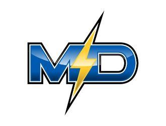 MD Logo - Lightning MD logo design - 48HoursLogo.com
