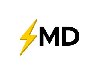 MD Logo - Lightning MD logo design