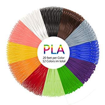 Multicolor Printing Logo - HBKJ 3D Printing Filament 1.75 mm PLA for 3D Printing Pen Multicolor ...
