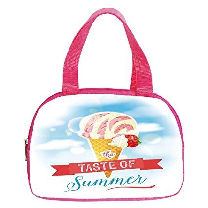 Multicolor Printing Logo - Amazon.com: Multiple Picture Printing Small Handbag Pink,Ice Cream ...