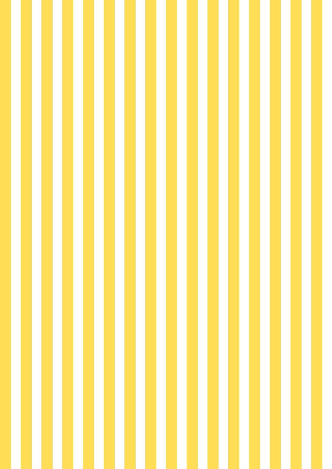 White Stripes with Yellow Logo - Free digital striped scrapbooking paper