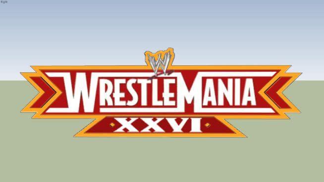 XXVI Logo - Wrestlemania XXVI logo | 3D Warehouse