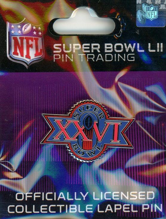 XXVI Logo - majorleaguepins.com Sports Pins & Collectibles - Super Bowl XXVI ...