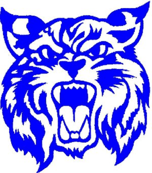 Blue Wildcat Paw Logo - Blue Wildcat Logo Clipart
