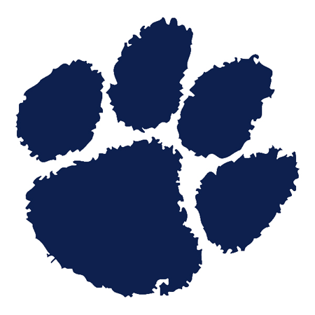Blue Wildcat Paw Logo - Gallery For > Wildcats Paw Football Logo | Sports Painting | Paw ...