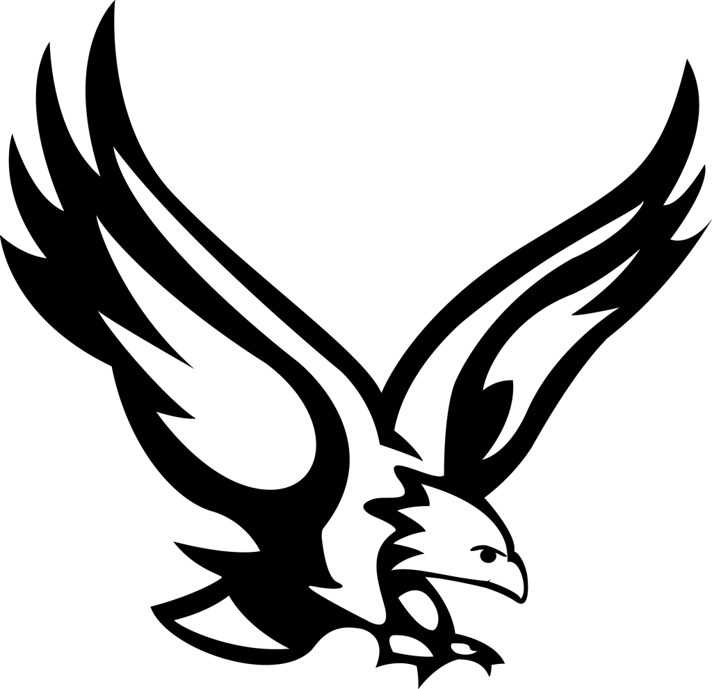 Black Line Eagle Logo - Eagle logo design black and white png 2 » PNG Image
