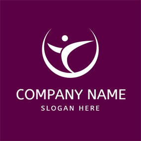 Purple with White Logo - Free Dance Logo Designs | DesignEvo Logo Maker