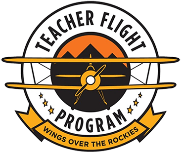 Airline Wings Logo - Teacher Flight Program | Wings Over the Rockies Air & Space Museum