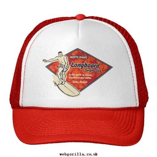 Surfing Diamond Logo - UIHM8S Trucker Club Surfing Diamond Logo Hat White and Red Trucker ...