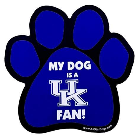 Blue Wildcat Paw Logo - Amazon.com : NCAA Kentucky Wildcats Paw Print Car Magnet : Sports ...