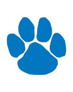 Blue Wildcat Paw Logo - Paw Prints - School & Sports - Our Temporary Tattoos