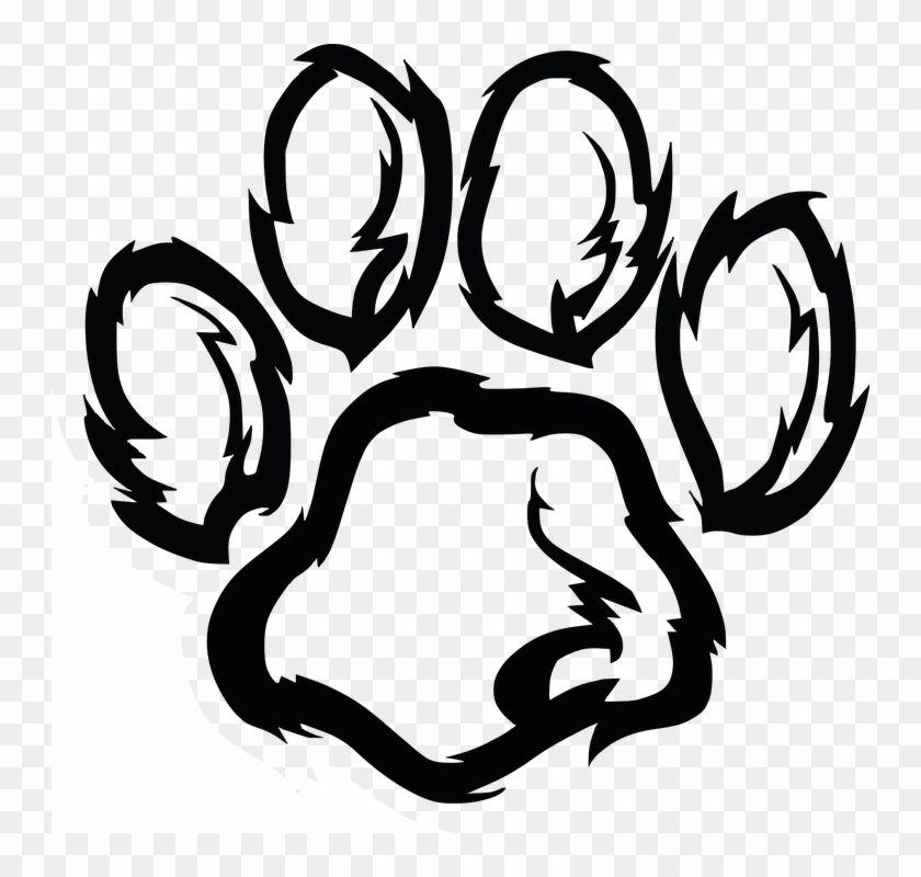 Blue Wildcat Paw Logo - Paw Footprint Wildcat Cat Wildlife - Jaguar Logos Clip Art - Free ...