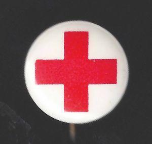 Red Cross Button Logo - RED CROSS button badge | eBay