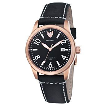 Swiss Eagle Logo - Swiss Eagle Watch Field Black: Amazon.co.uk: Watches