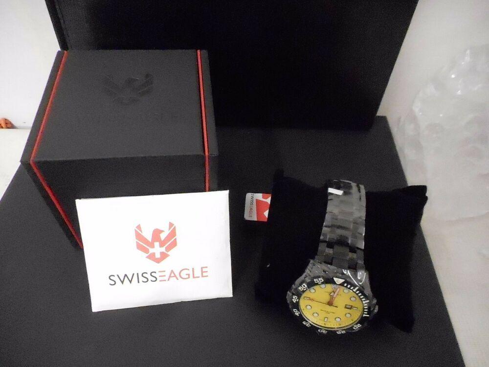 Swiss Eagle Logo - Swiss Eagle SE-9040-55 Mens Watch BNWT & Boxed | eBay
