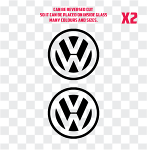 VW Car Logo - VW,Car,Logo,Sticker,Car,Van,Laptop,Ipad,Bumper,Sticker,Decal,X2 | eBay