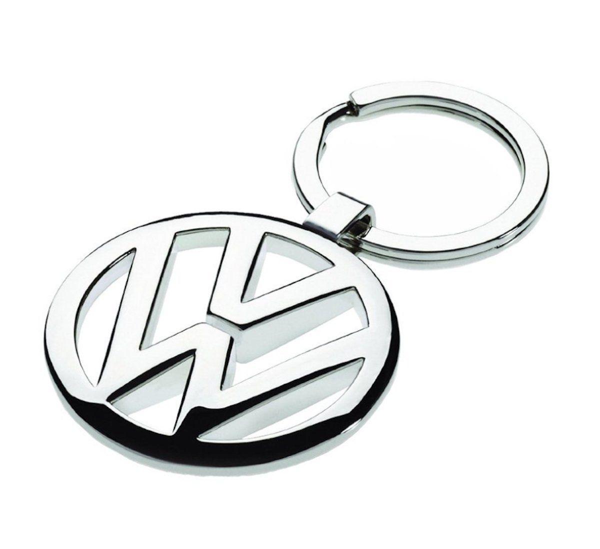 VW Car Logo - Chrome 3D Car Logo Keyring Keychain For Volkswagen VW: Amazon.co.uk