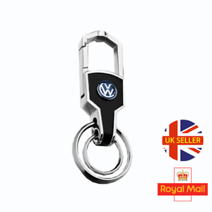 VW Car Logo - VW Volkswagen Car Logo Leather Metal Alloy Fashion Keyring Keychain ...