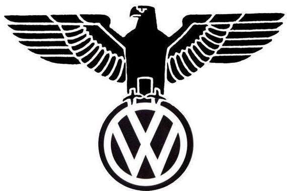 VW Car Logo - Volkswagen with the eagle car logo dealership garage vinyl | Etsy