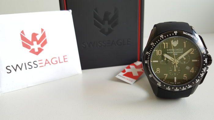 Swiss Eagle Logo - Swiss Eagle Tactical Chronograph – men's wristwatch – 2017, never ...