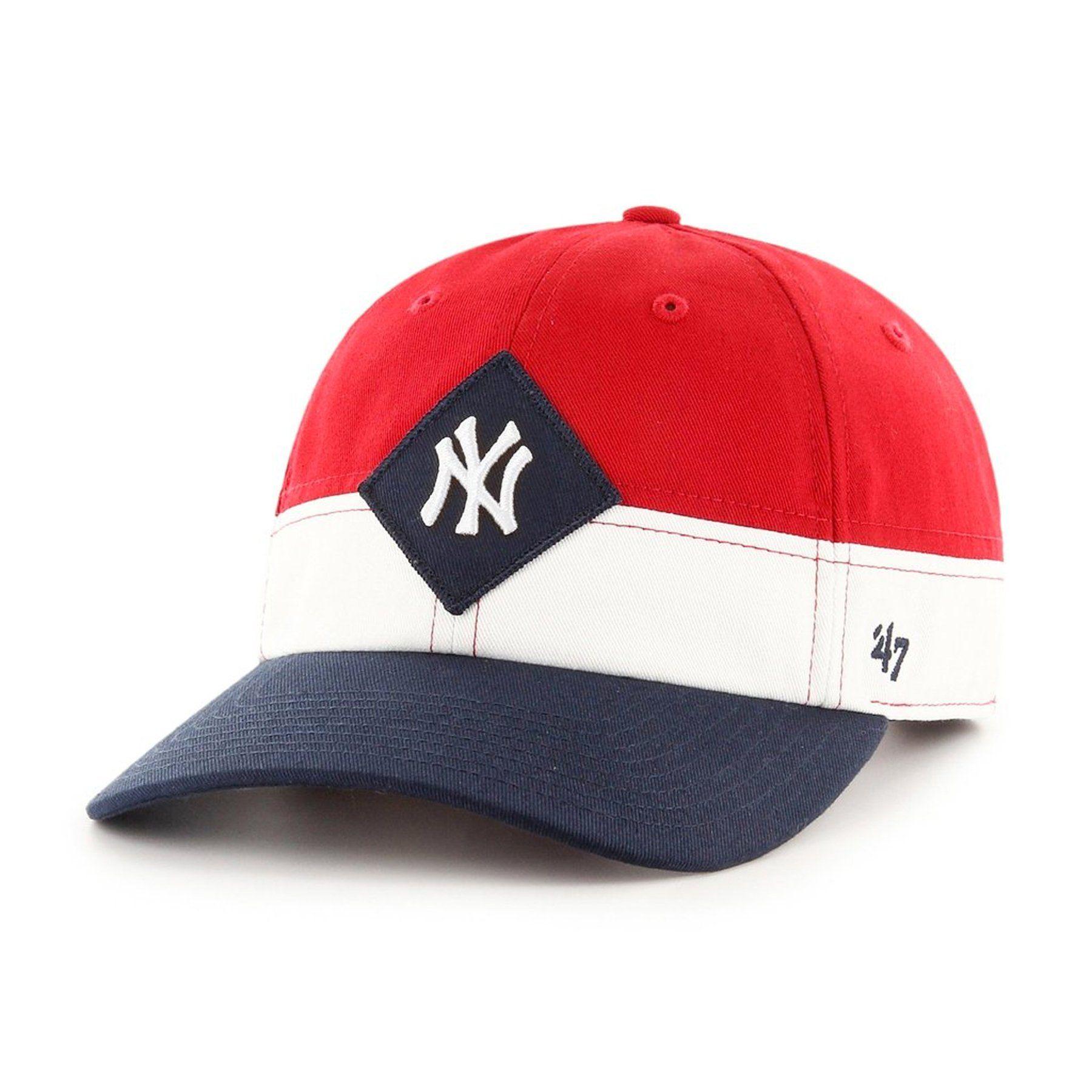 Red and White Diamond Logo - New York Yankees Diamond Logo Nautical Dad Hat