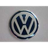 VW Car Logo - 4x Volkswagen VW Emblem Logo Blue 14mm Key Fob Decal Remote ...