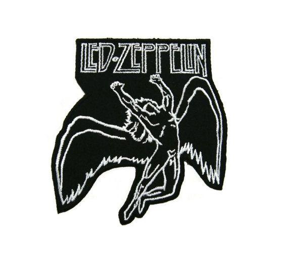 LED Zepplin Logo - Led Zeppelin Music Band Logo Embroidered Applique Iron on Patch