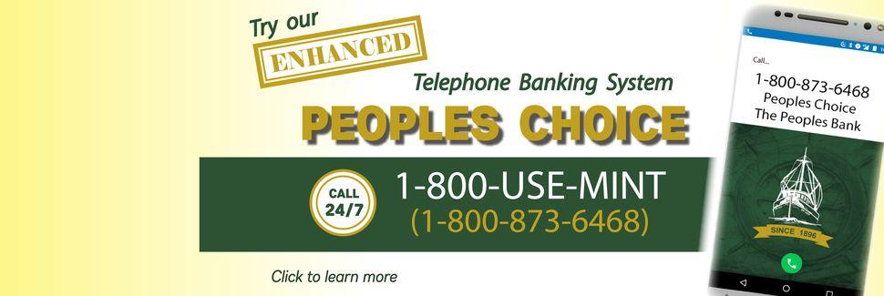 Green and Yellow Bank Logo - The Peoples Bank