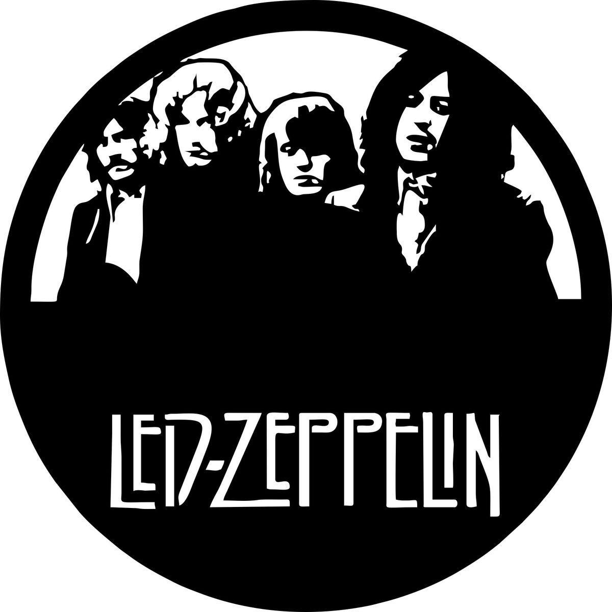 LED Zepplin Logo - Led Zeppelin-4 Laser Cut Vinyl Record artist representation – SMFX ...