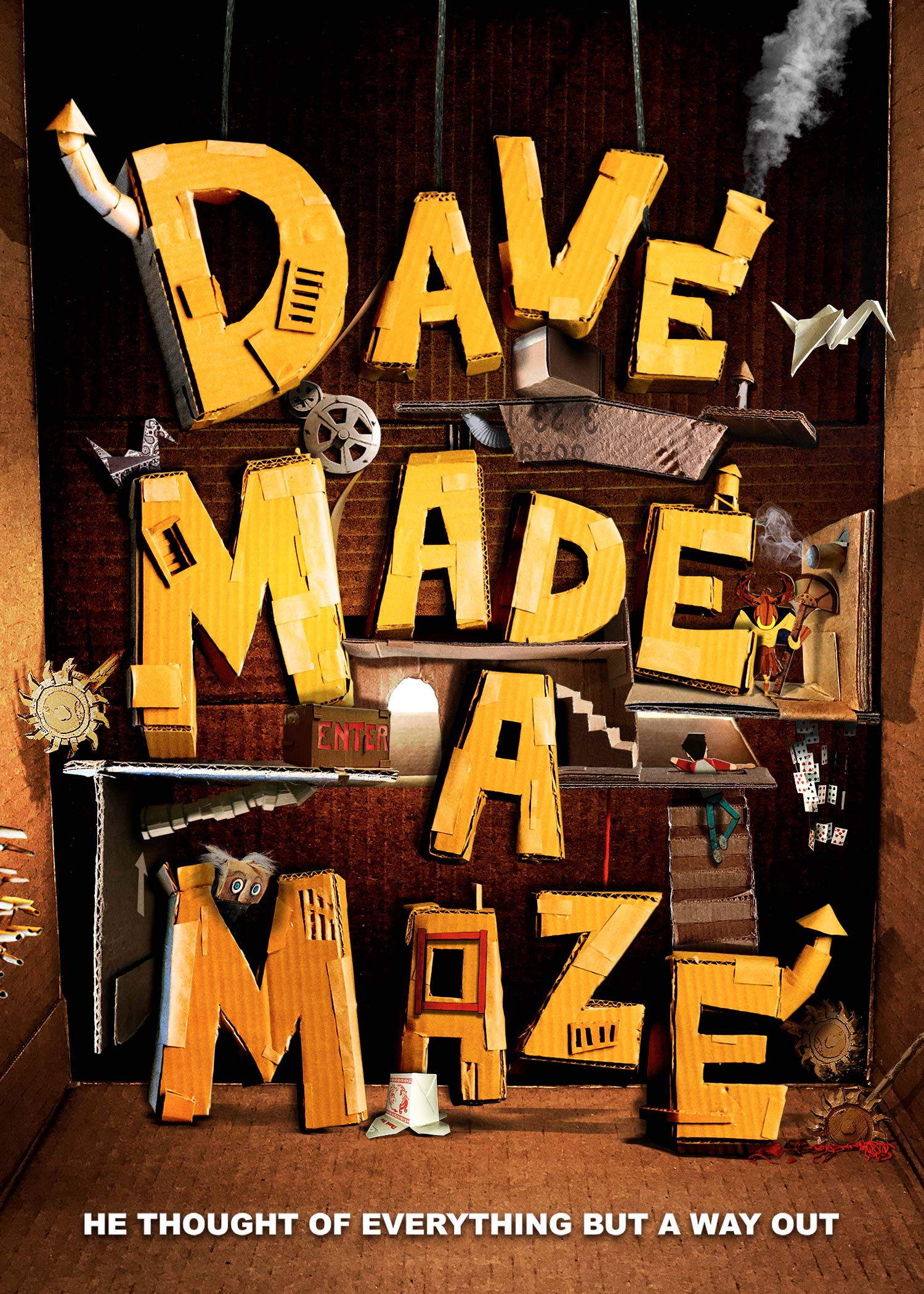 Maze Color Shield Logo - Dave Made a Maze (2017)