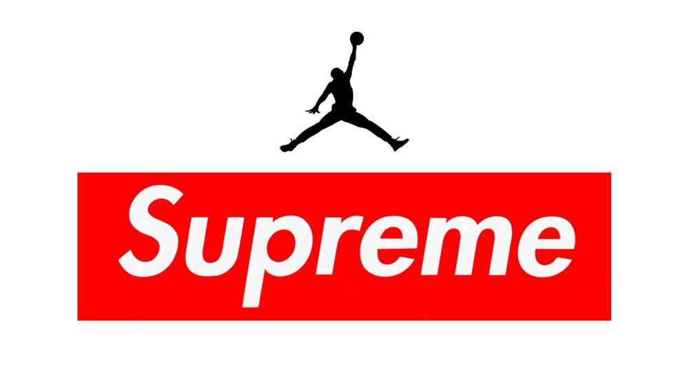 Red and Grey Jordan Logo - Box Logos Everywhere on Supreme's Air Jordan 5s | Sole Collector