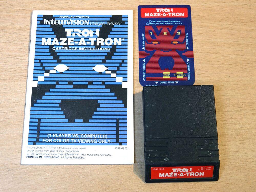 Maze Color Shield Logo - Mattel Intellivision - Tron Maze A Tron by Mattel | eBay